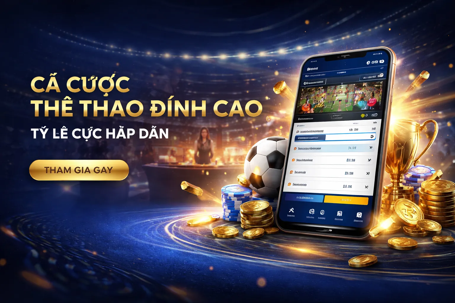 Sân vận động thể thao sôi động của NK888